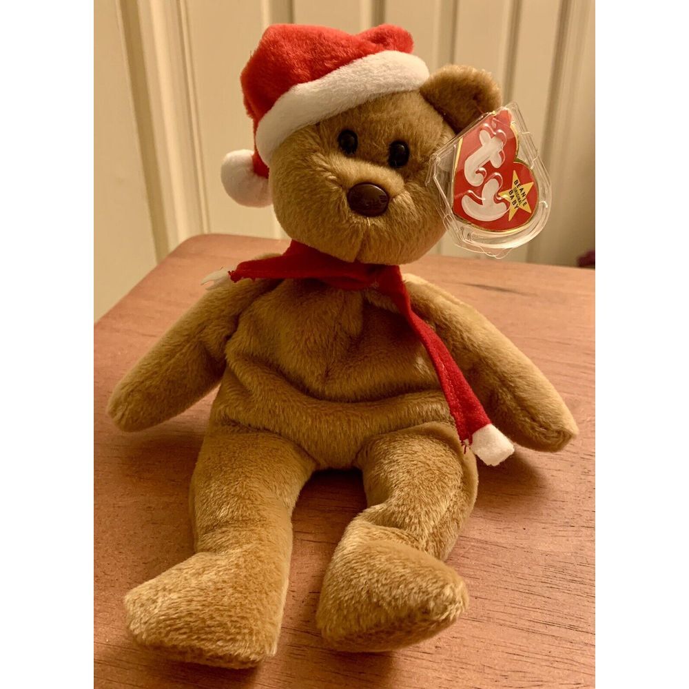 Ty Beanie Baby - 1997 Holiday‎ Teddy Bear, Style # 4200 - Errors Brown Nose